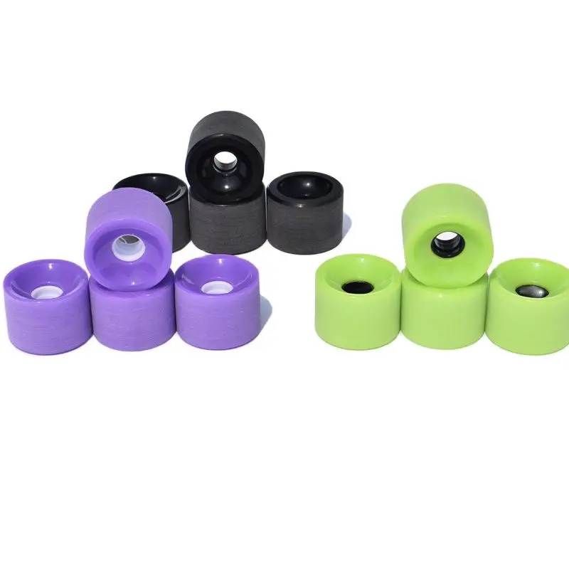 New Arrival 70x51mm 4Pcs/Set  85A Soft Matte Skateboard wheels For Surf Skate Board PU Wheelss Long Board Cruiser Wheel