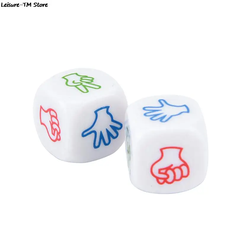 2Pcs Finger Guessing Game Dice Rock Paper Scissors Game Toys Scissors Stone Boson Family Party Board Games