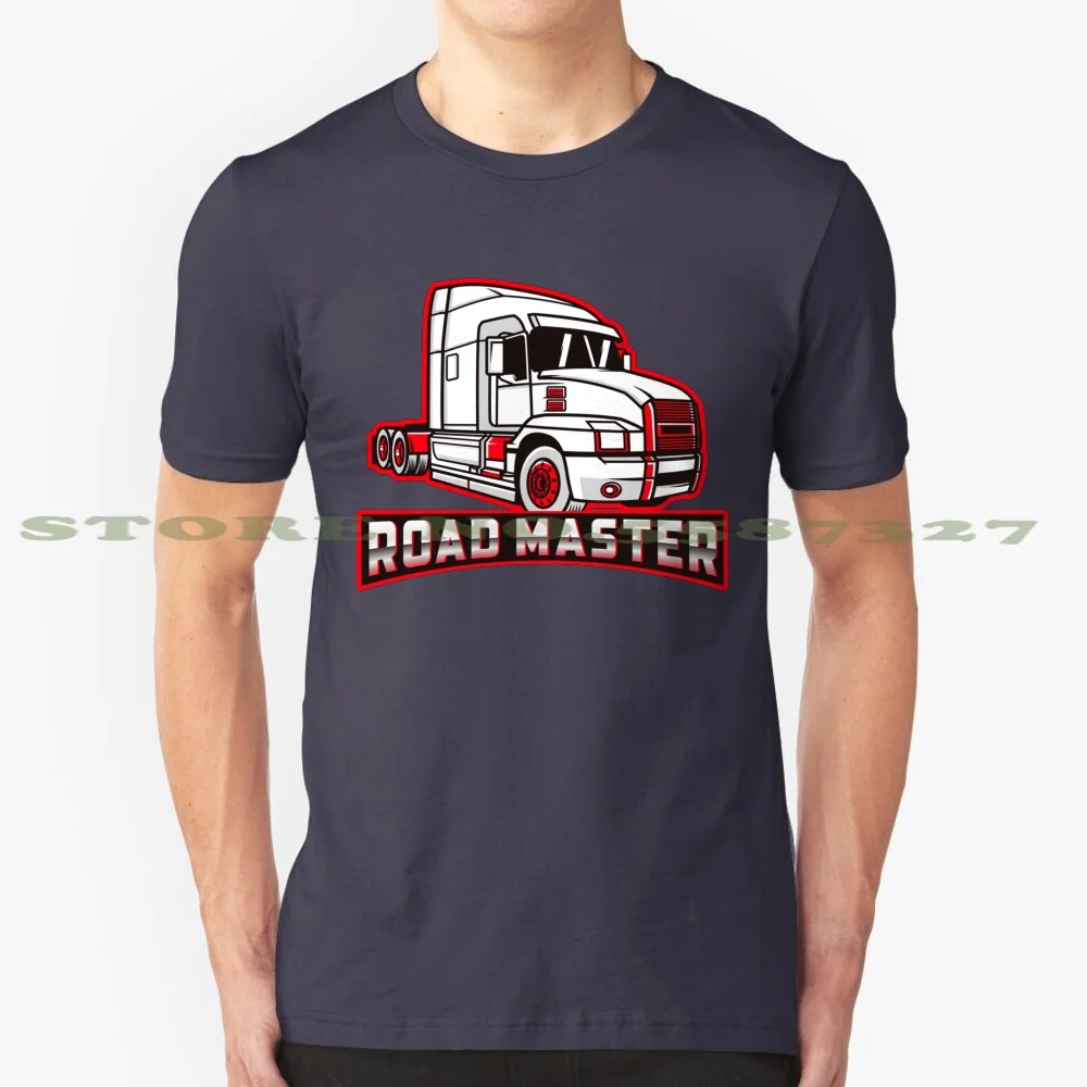 Road Master 100% Pure Cotton T-Shirt Lover My Trending Top Selling Ranking Best Driver Road Trucker White Masters