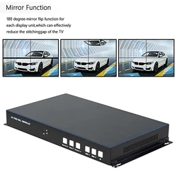 4K @ 60HZ 2X2 TV Video Wall Controller 1 HDMI2.0/HDMI1.4/DP1.2 Input 4 HDMI Output Video Processor support 1X2/1X3/1X4