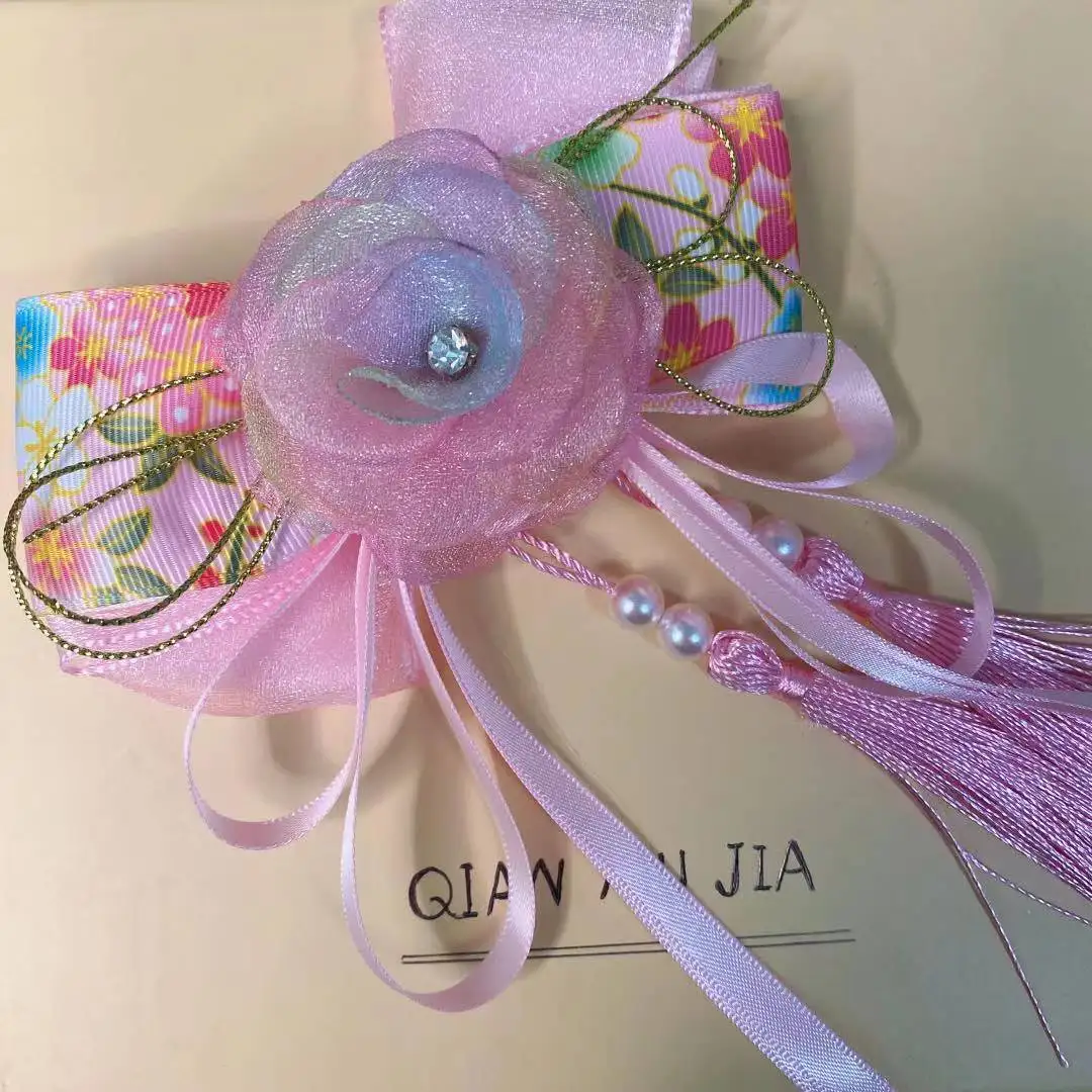 

Pretty Hair Bows Girls Headwear Organza Hair Clips Pearls Tassel Princess Hairgrips Hair Accessories Birthday Gifts Hairpins