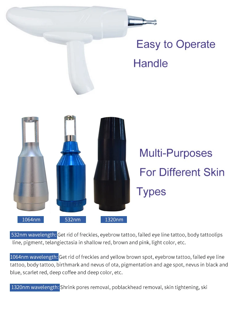 

High Quality OPT Q Switch Nd Yag Laser Handle & IPL Hair Removal Handle