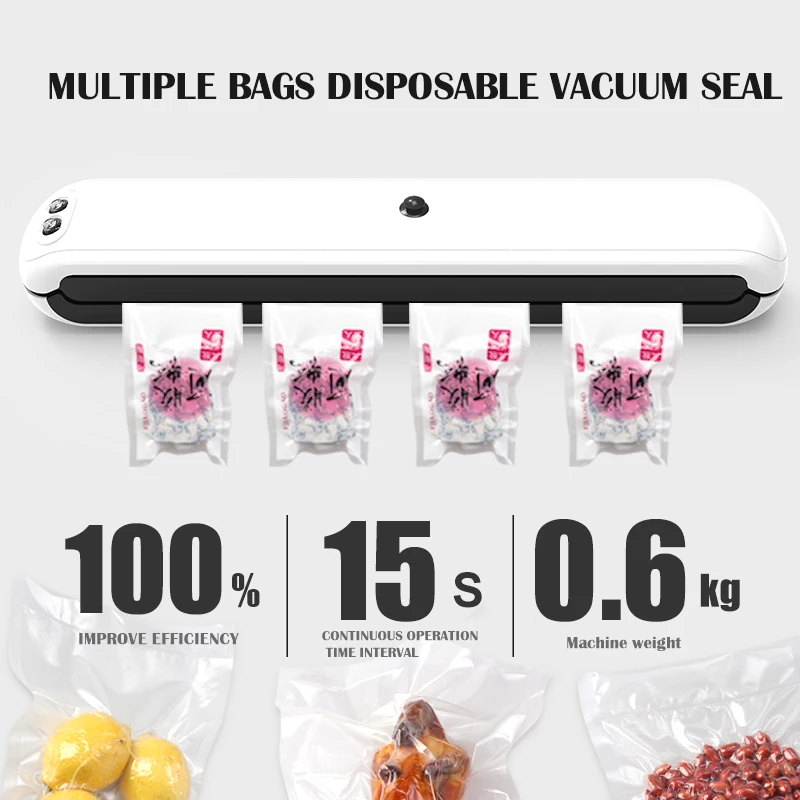 Vacuum Sealer Eectric Machine Kitchen Accessories For Storage And Packaging Plastic Bag Food Clothes Motor Household Automatic