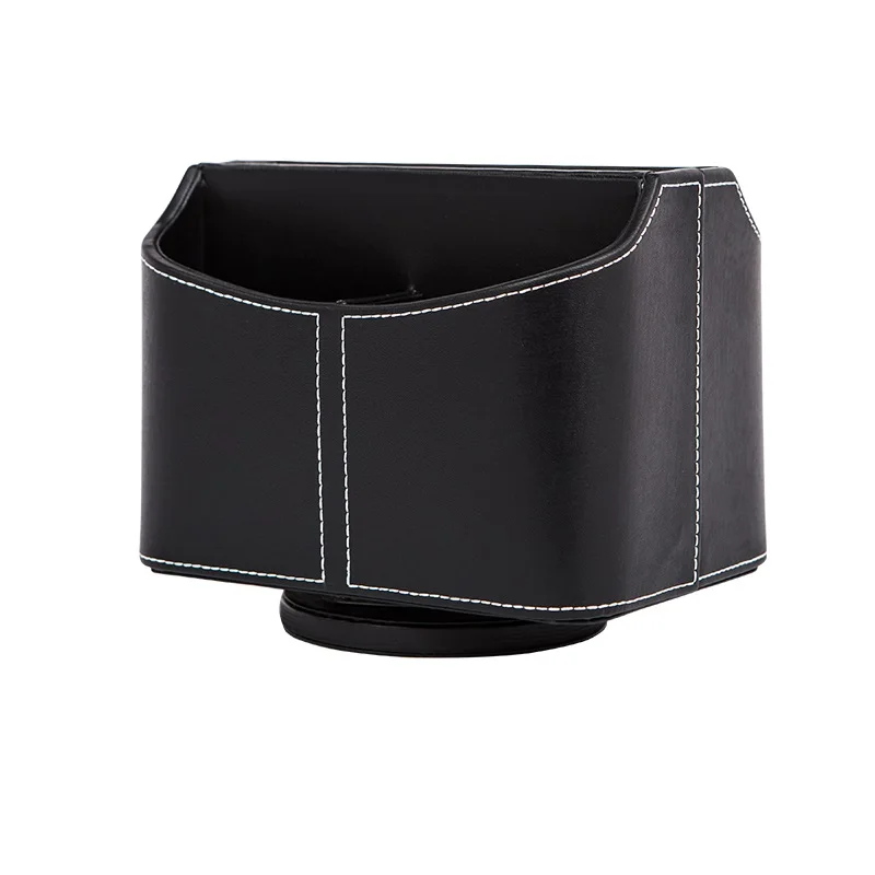 

Simple Modern PU Leather Rotated Desktop Storage Box