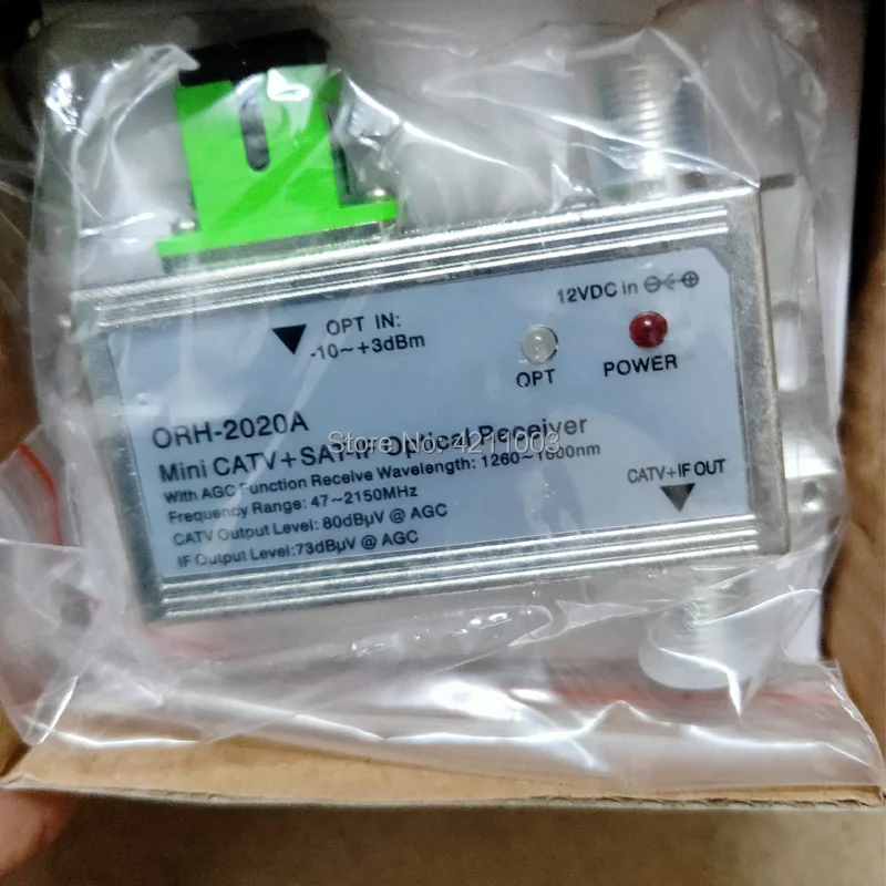 Imagem -06 - Receptor Ótico Orh2023a de Ftth com Agc 12601660nm 47-2150mhz Mini Catv Mais Sat-se Receptor Óptico Apc Protetor contra Surtos