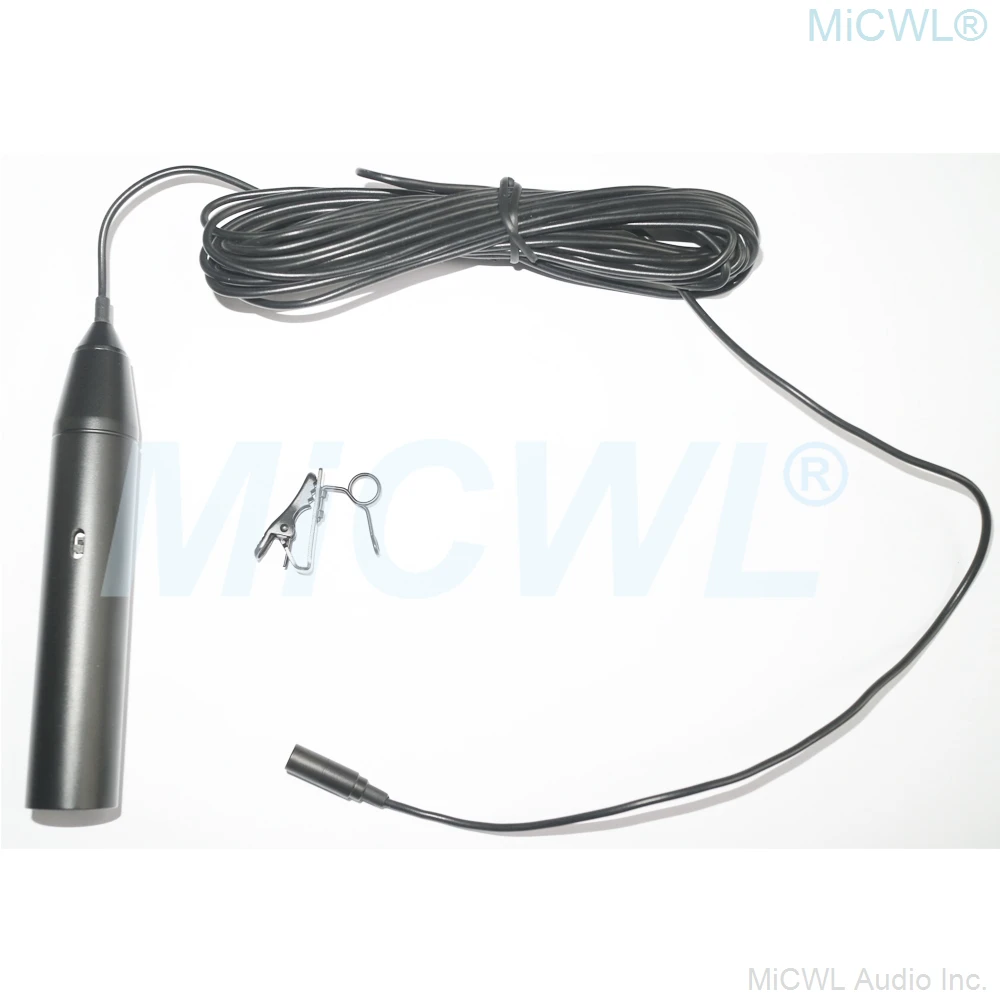 3Pin XLR ME2 Clip-On Lapel 48V Phantom Power Microphone for DJ Mixer Tascam Zoom MKE2 Microphones 5m cable