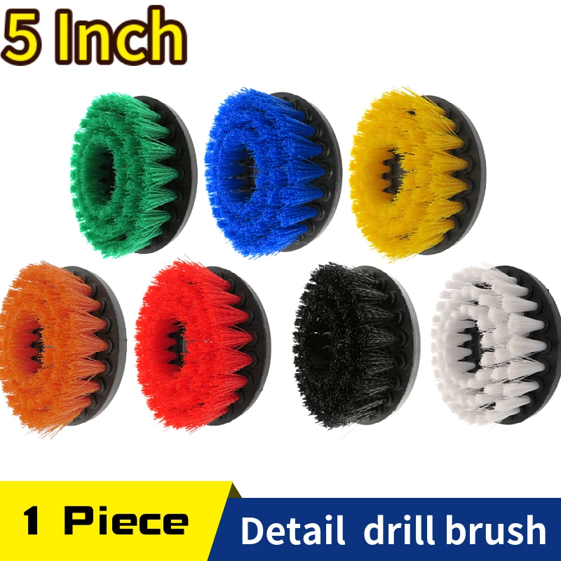 5 Inch Power Scrubber Drill Cleaning Brush Scrub Pads All Purpose  for Car  Grout Floor Tile  Bathroom and Kitchen Surface