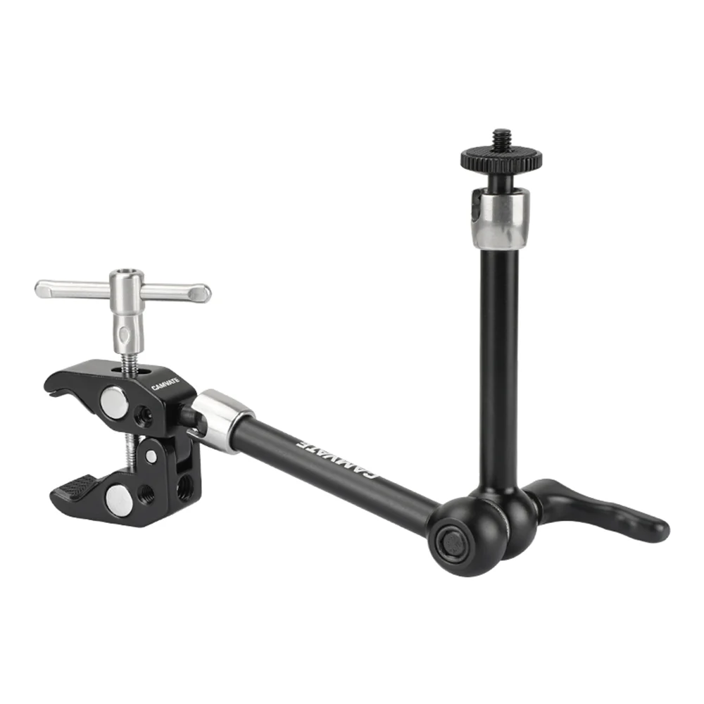 CAMVATE Articulating Magic Arm + Super Crab Clamp With 360° Swivel Ball Head & 1/4