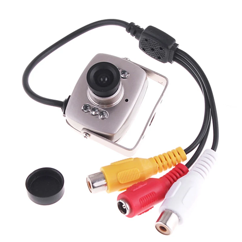 940nm Infrared Night Vision Camera 600TVL Mini CVBS Super Color Security Camera Video Audio indoor Surveillance Cameras