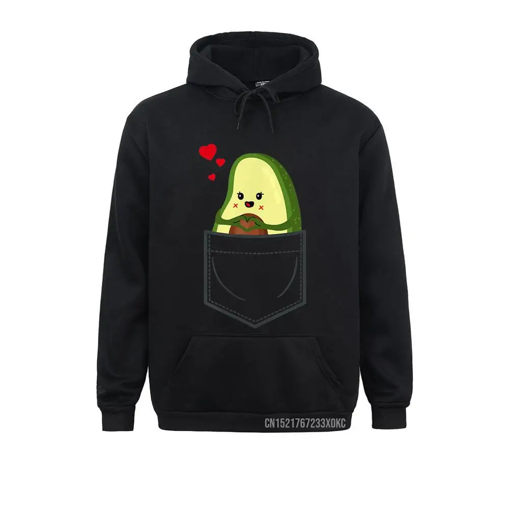 Avocado In Breastpocket Cute Funny Kids Avocado Pocket Hoodie YouthfulStreet Hoodies Rife Sportswears Women Sweatshirts