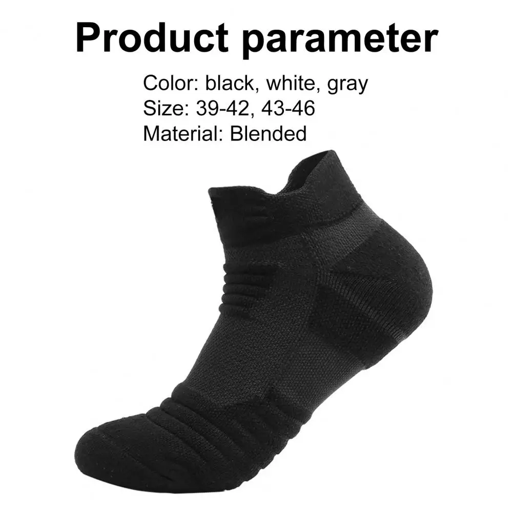 Men\'s Socks Compression Socks Breathable Socks Solid Color Thickened Men\'s Running Football Basketball Sports High Elastic