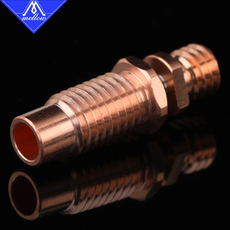 Newest Mellow All-Metal NF-CTC Heat Break Bimetal Copper & Titanium Heatbrbreak For 3D Printer Parts1.75mm V6 Hotend Nozzle