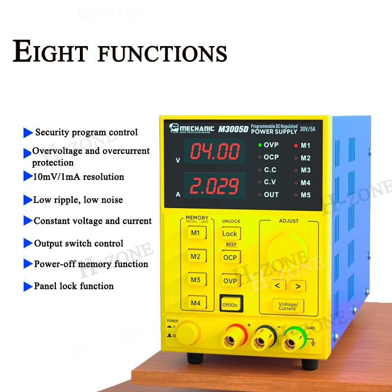 MECHANIC M3005D programming DC stabilized power supply Multifunctional programmable DC regulated for phone repair tool 30V/5A