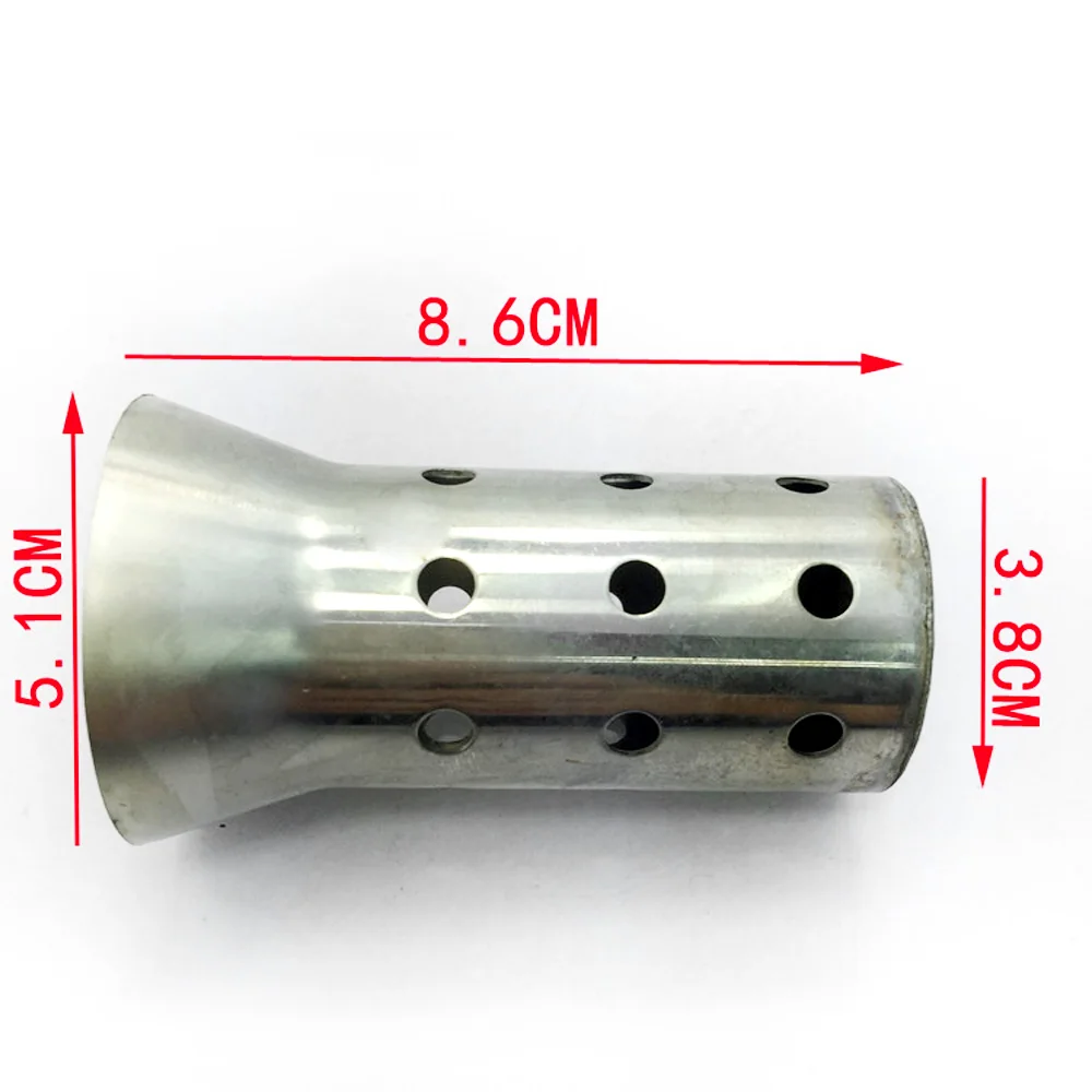 Motorrad Zubehör 51mm Einlass Auspuff Einstellbar DB Mörder Schalldämpfer Noise Sound Eliminator Front Katalysator