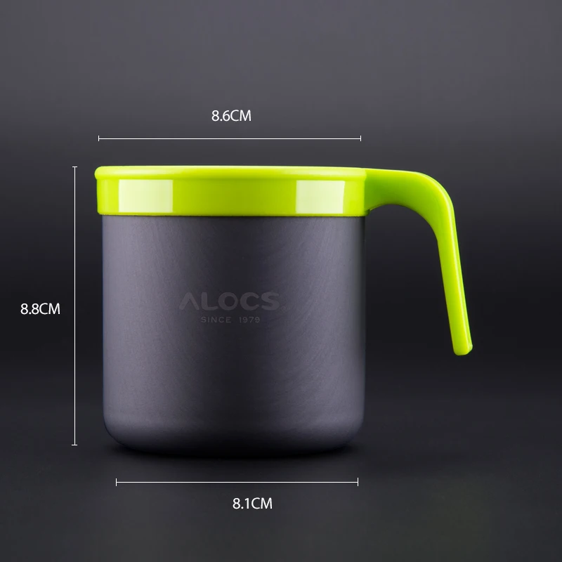 Alocs TW-401 Outdoor Portable 400ml Camping Water Cup Mug Coffee Cup Teacup Tumbler For Travel Hiking Backpacking