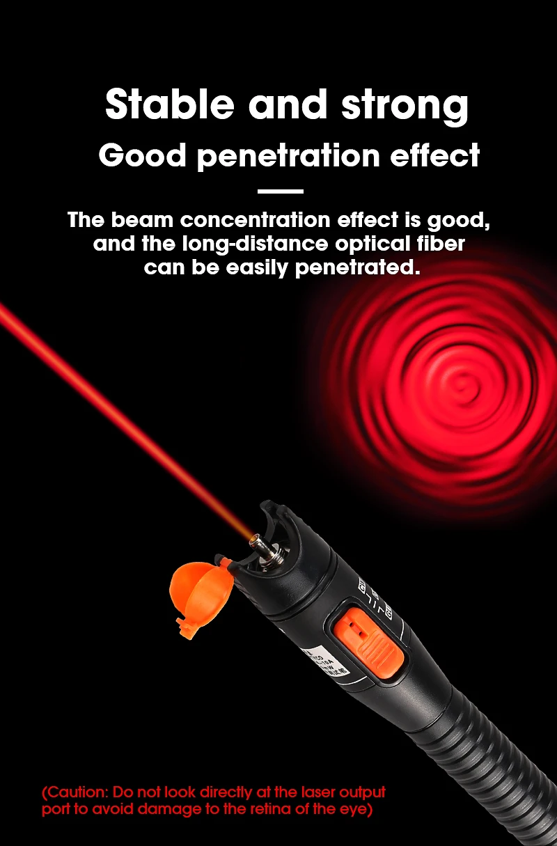 Economic Plastic Fiber Optic Laser Light Pen FiberCable Tester Visual Fault Locator Fiber Breakpoint Checker