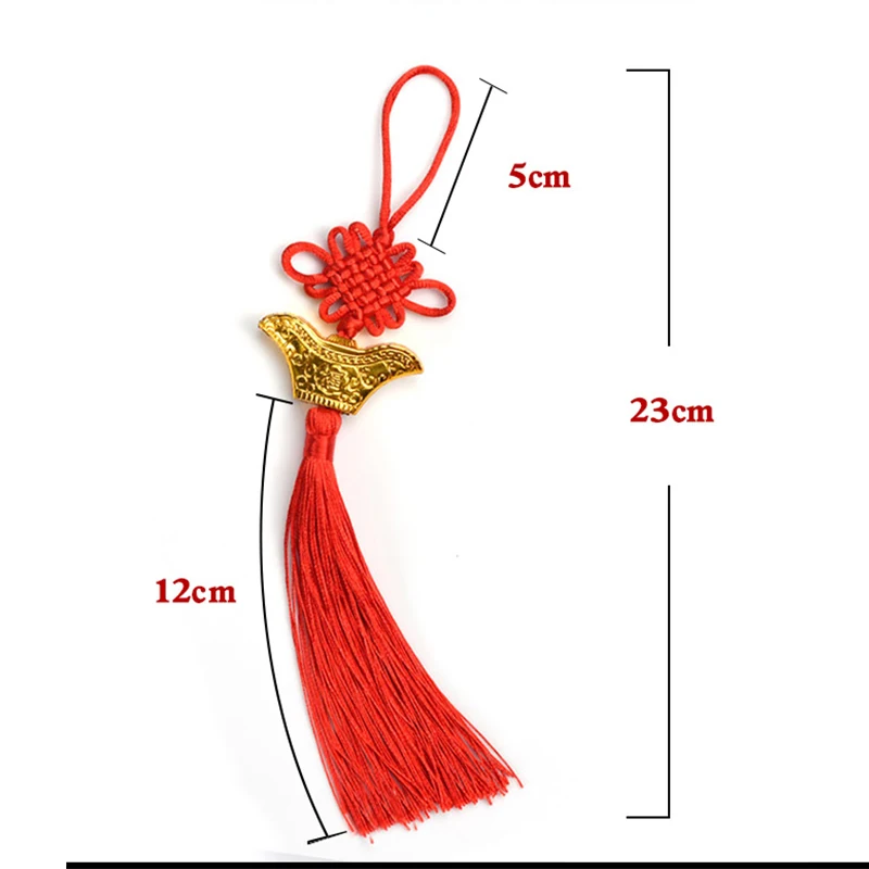 2023 Lunar New Year Decorations For Home Chinese Knot Pendant Hanging Ornaments Spring Festival Festive Red Tassel Ears Gift