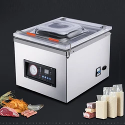 Table Vacuum packing machine Commercial Vacuum bag sealer Vacuum sealing Food Nut/Fruit/Meat Plastic bag Packaging printing date