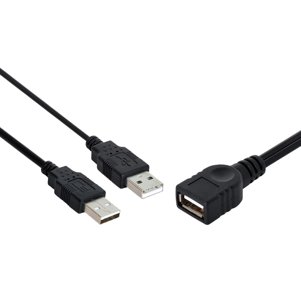 Cablecc Chenyang BK USB 2.0หญิงAถึงDualข้อมูลเสริมชายเสริมYสำหรับ2.5 "disk