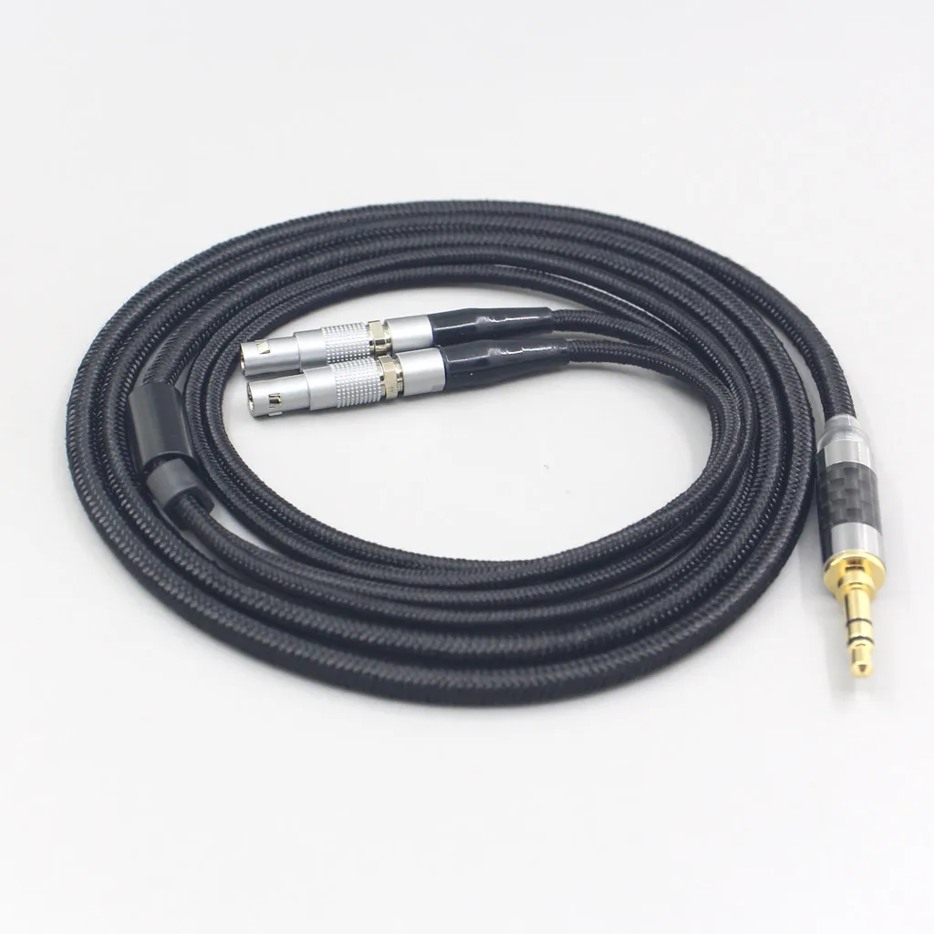 Headphone 6.5Mm XLR Super Lembut Kabel OFC Nilon untuk Ultrasone Veritas Yobel 25E 15 Edisi ED 8EX ED15 Earphone LN007529