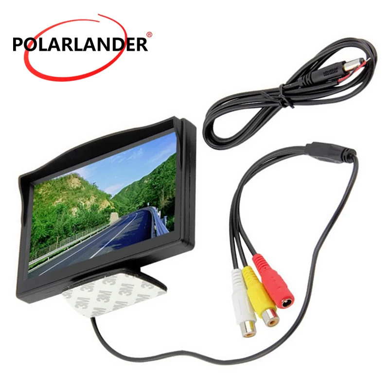 5 inch TFT LCD two-way AV in Car Rear View Monitors Parking Rearview Monitor For DVD VCD Reverse Camera