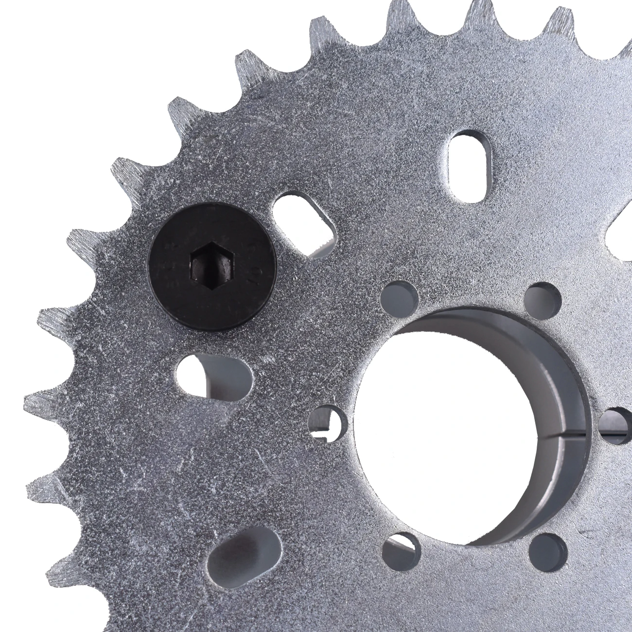 Silver CNC Adapter 40T Sprocket Fit 49cc 50cc 66cc 80cc Motorized Bike