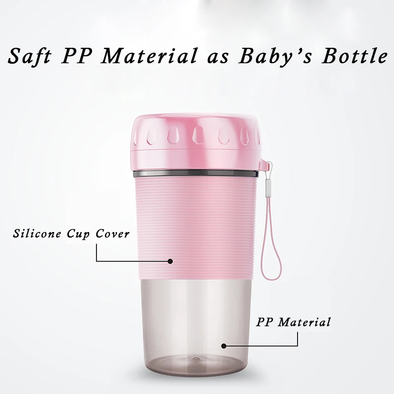 Draagbare Elektrische Fruit Juicer Usb Oplaadbare 22000Rpm Smoothie Maker Blender Roeren Multi Mini Keukenmachine Sap Cup