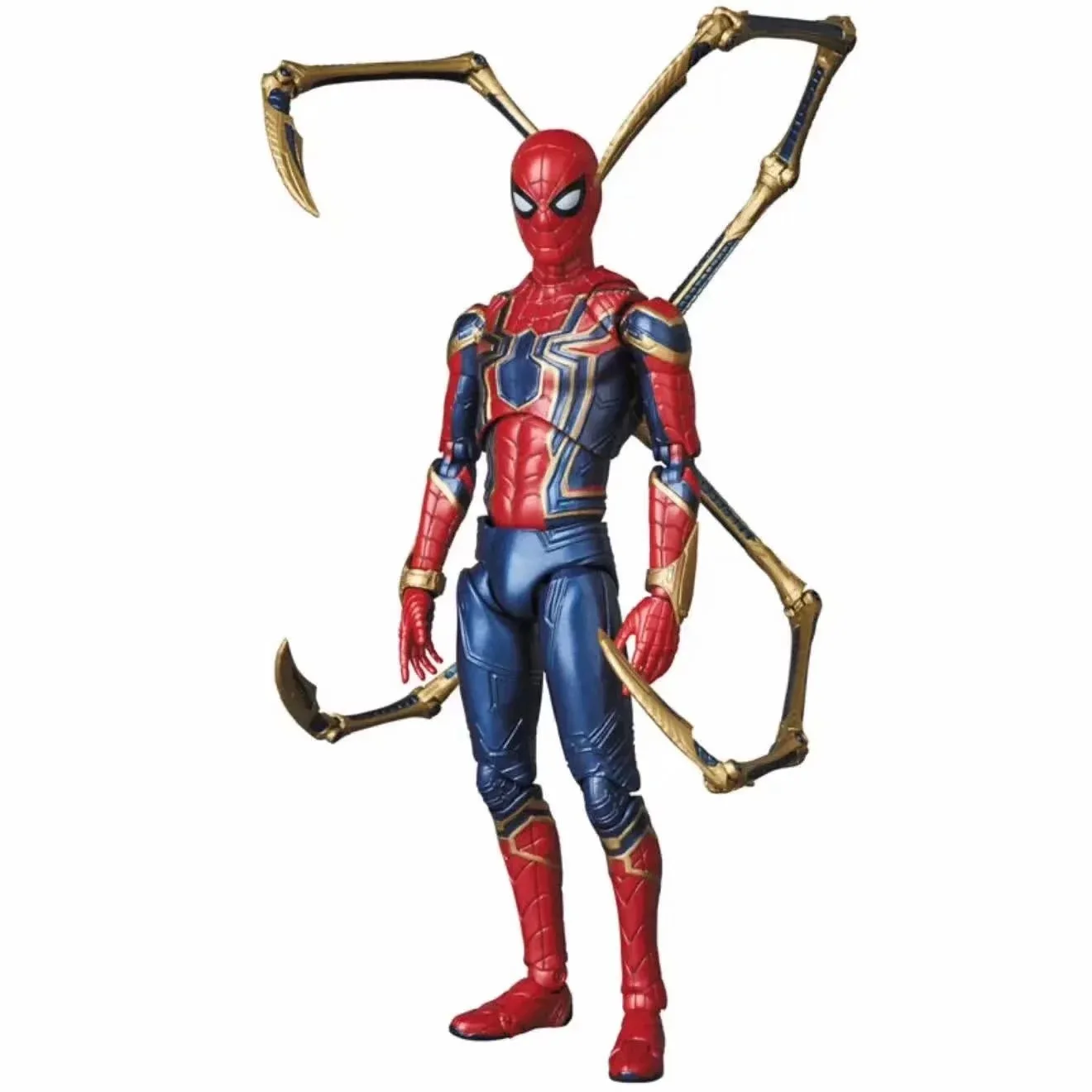Marvel Iron Spider Mafex 081 PVC Joints Movable Figure Model Toys 14cm