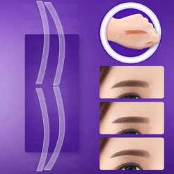 Pegatinas desechables para dar forma a las cejas, accesorios de maquillaje permanente, plantilla auxiliar, herramientas PMU, 6 pares