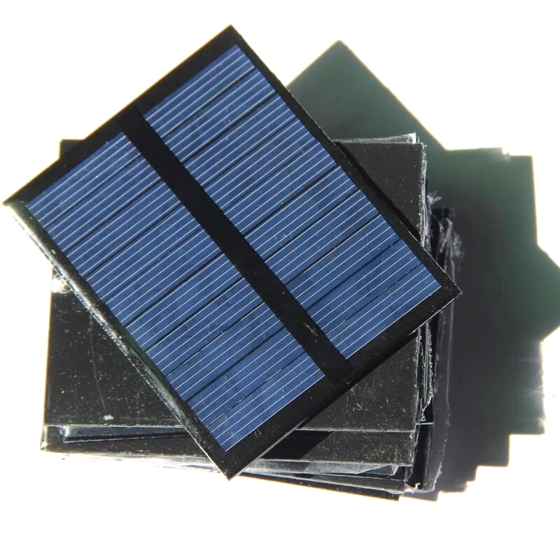 20 шт., Китай, солнечный производитель, 0,5 Вт, 5 В, мини-маленькие элементы, поликристаллические кремниевые солнечные панели для сада, светодиодные фонари, игрушки 72*58 мм