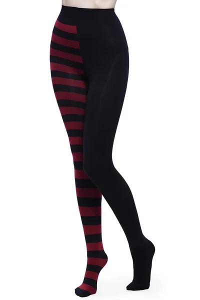 FCCEXIO Striped Yoga Legging Women Print Goth Style Long Tights Casual Punk Ladies Sport High Waist Workout Elastic Leggings