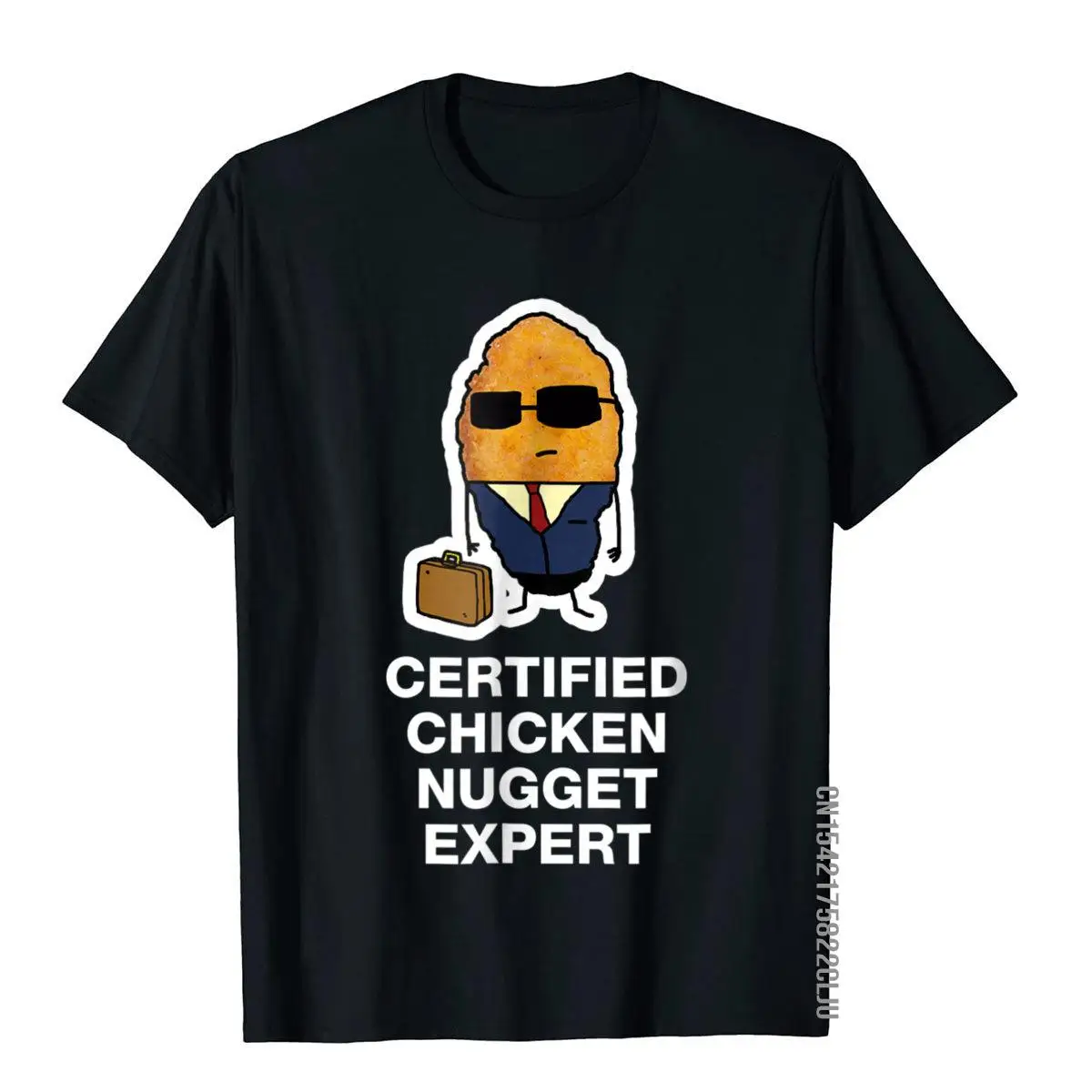 Certified Chicken Nugget Expert T-Shirt Prevailing 3D Style T Shirt Cotton Adult Tees Summer