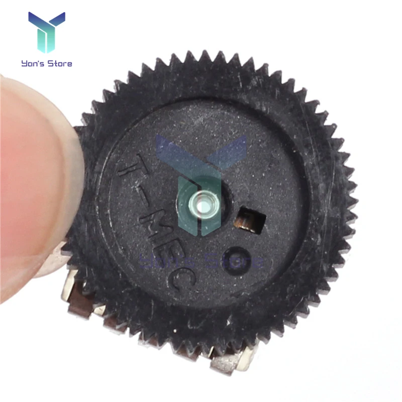 10PCS/Lot A103 10K Ohm 5 Pins Dial Wheel Potentiometer Audio Stereo Volume Gear Switch Control for Radio MP3 MP4