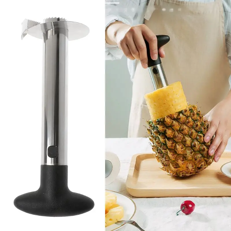 En acier inoxydable outil simple Cuisine fruits Ananas Slicer Peeler Cutter