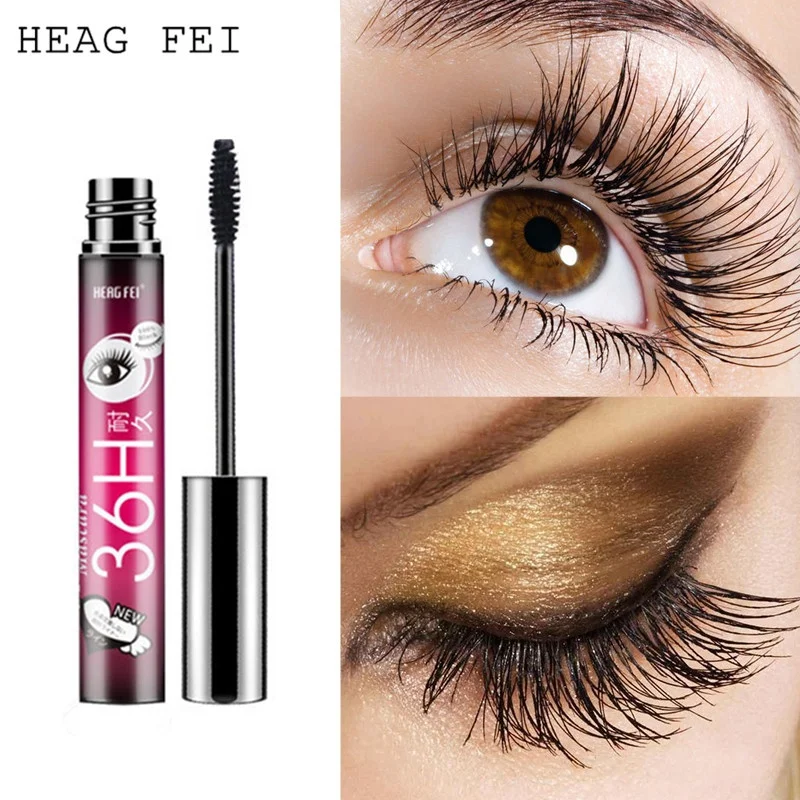 Máscara de pestañas de fibra de seda 4D para alargar pestañas, maquillaje rizado, resistente al agua, volumen, cosméticos para ojos, extensión de