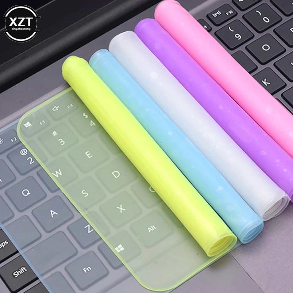 Funda protectora impermeable para teclado de portátil, cubierta de silicona a prueba de polvo para teclado de Notebook, 15, 17, 14, 15,6