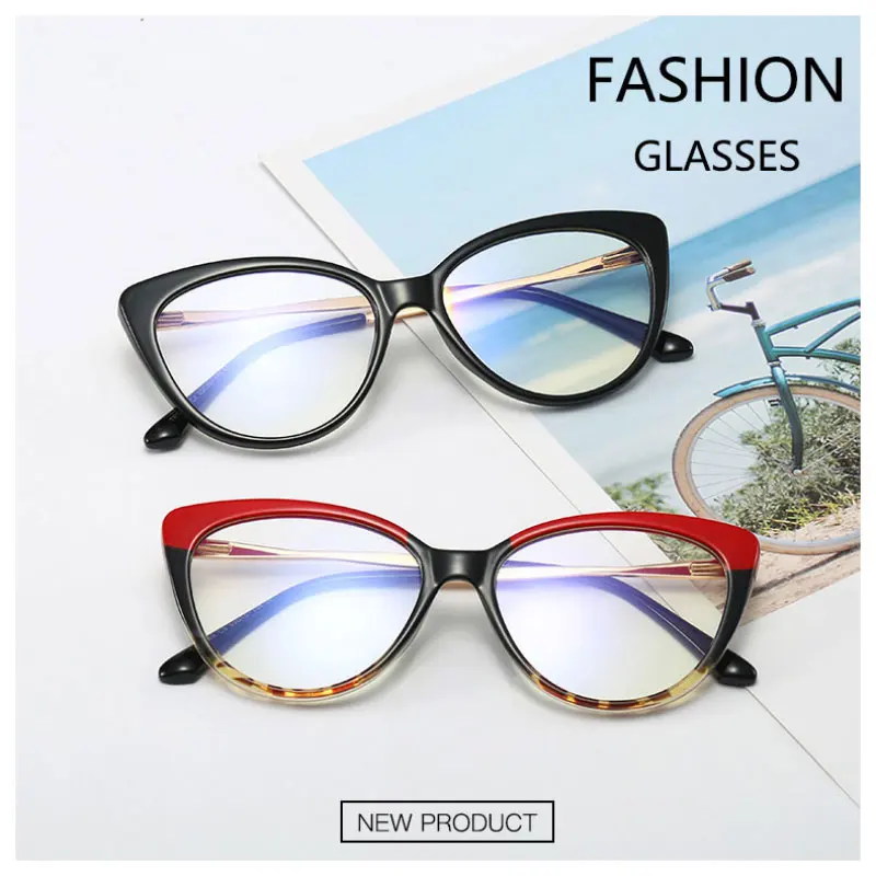 HOTONY Women Glasses Frame High Quality New Arrival Blue Light Blocking Eyewear Anti-Scratch Anti-Radiation Dust Proof