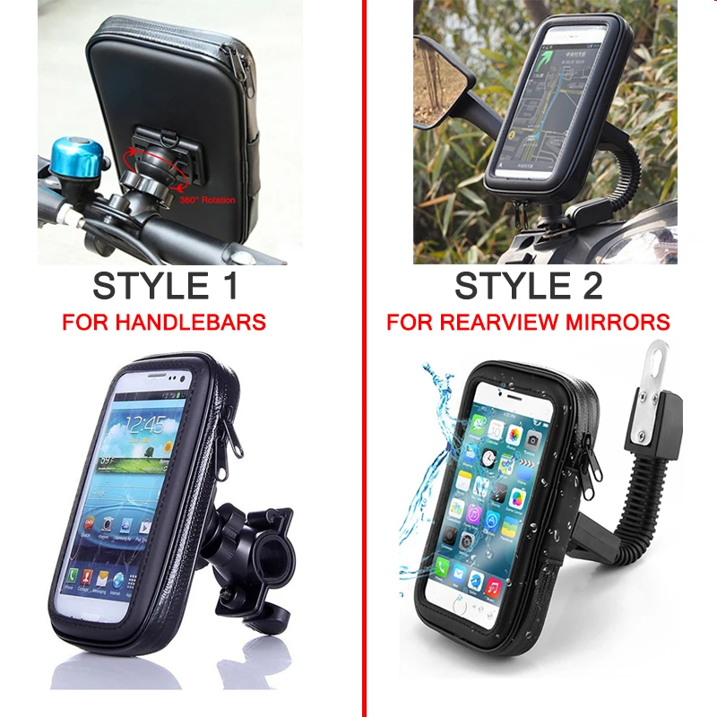 for Moto Phone Holder Motorcycle Support Bike Universal Waterproof Bag Mobile Stand for iphone 11 pro x For Samsung Xiaomi Cover