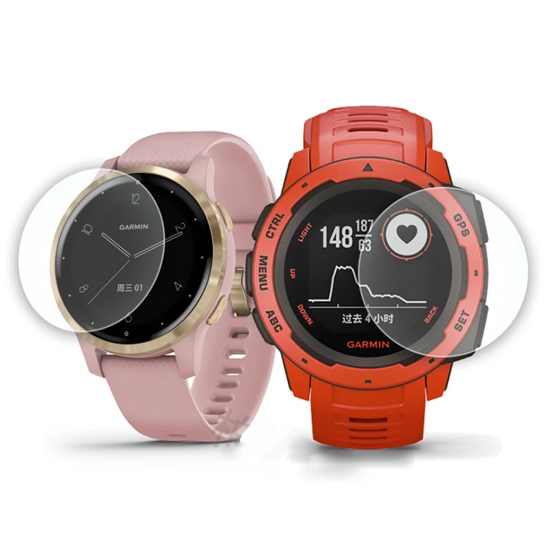 Película de vidrio templado Ultra transparente para Garmin Instinct, accesorios de reloj inteligente táctico/Dual, Protector de pantalla antiarañazos, 5 piezas