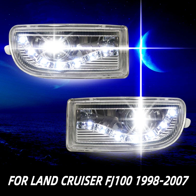 

For Toyota Land Cruiser LC100 FJ100 4700 LED Fog Light Daytime Running Light Front Bumper 1998 1999 2000 2001 20002 2003 2004 20