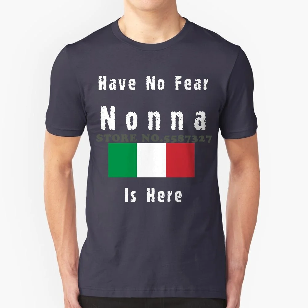 O-Neck Fashion Casual High Quality Print T Shirt Owen Funny Have No Fear Grandmother T Shirt Black