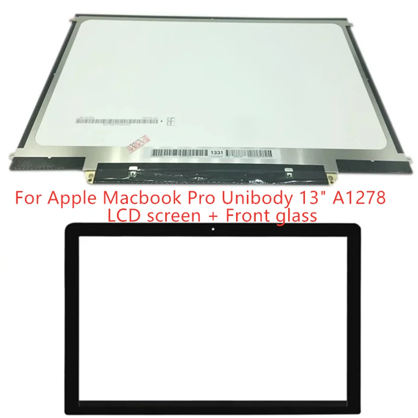 painel lcd com substituicao de vidro frontal para macbook pro 133 oudisplay a1278 display lp133wx3 tla5 lp133wx3 tla6 b133ew04 b133ew07 01