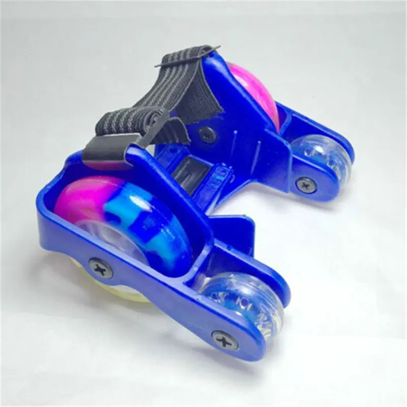 Four Wheel Roller Skates Enhanced Pu Wind Fire Wheel Runaway Shoes Children\'s Star Sky Roller Skate Walking Tool Flash Wheel