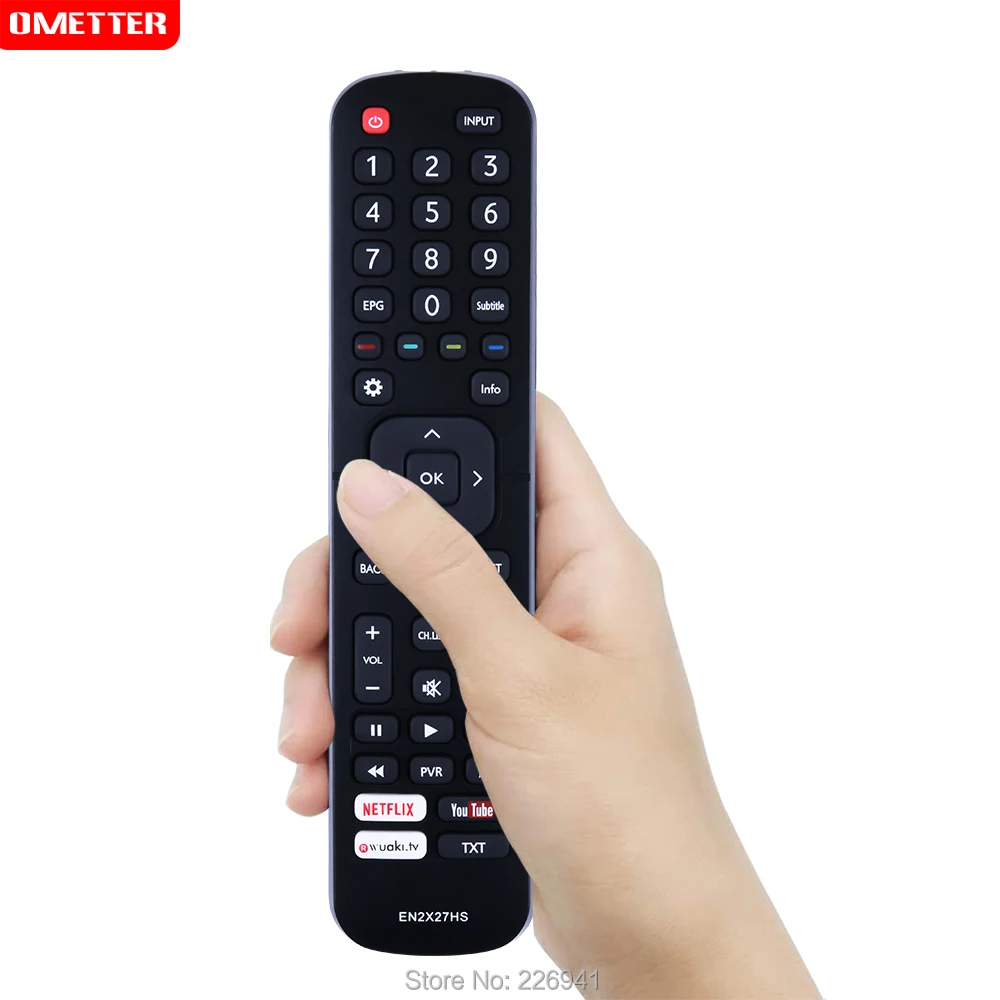 Inteligentny pilot do telewizora bezprzewodowy przełącznik do Hisense 43K300UWTS 65M7000 EN2X27HS 4K sterownik zastępczy telewizora