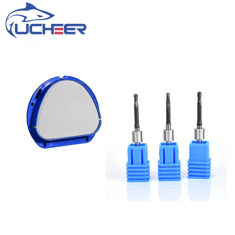 

UCHEER 1pc Amann Girrbach Dental block Milling bur Available Size 12mm and dental end mill bits set for system