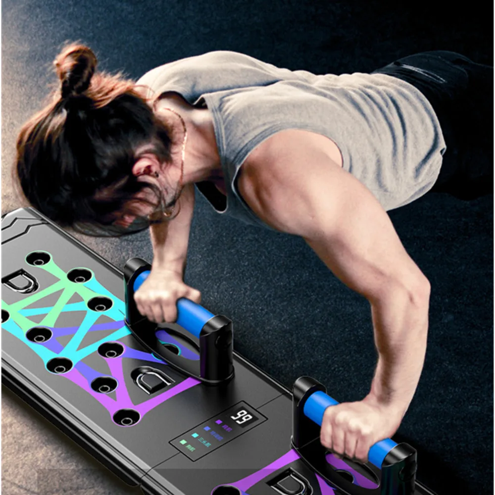 Counting Folding Push Up Board Multifunctional Exercise Table Abdominal Muscle Enhancement Gym Sports Portable Fitness Equipment