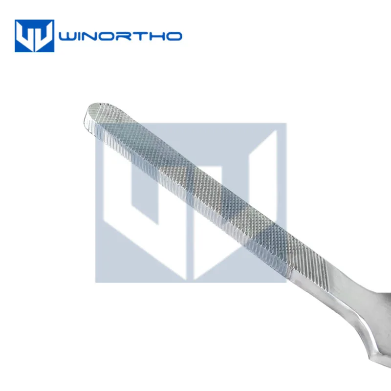 Rectangular Sulcoplasty Instruments Bone Rasp 150mm long 8mm width 3mm thickness stainless steel pet surgical tools