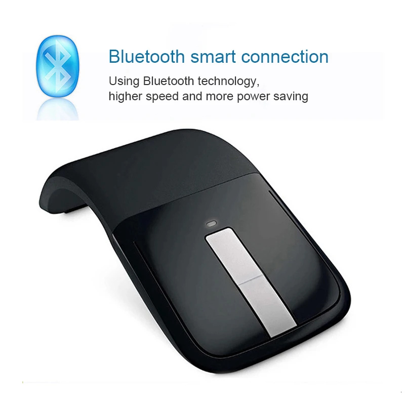 Wireless Bluetooth Mouse Arc Touch Folding Mouse 1200DPI Optical Ergonomic Mice Portable Gamer Office Mause For Macbook Laptop