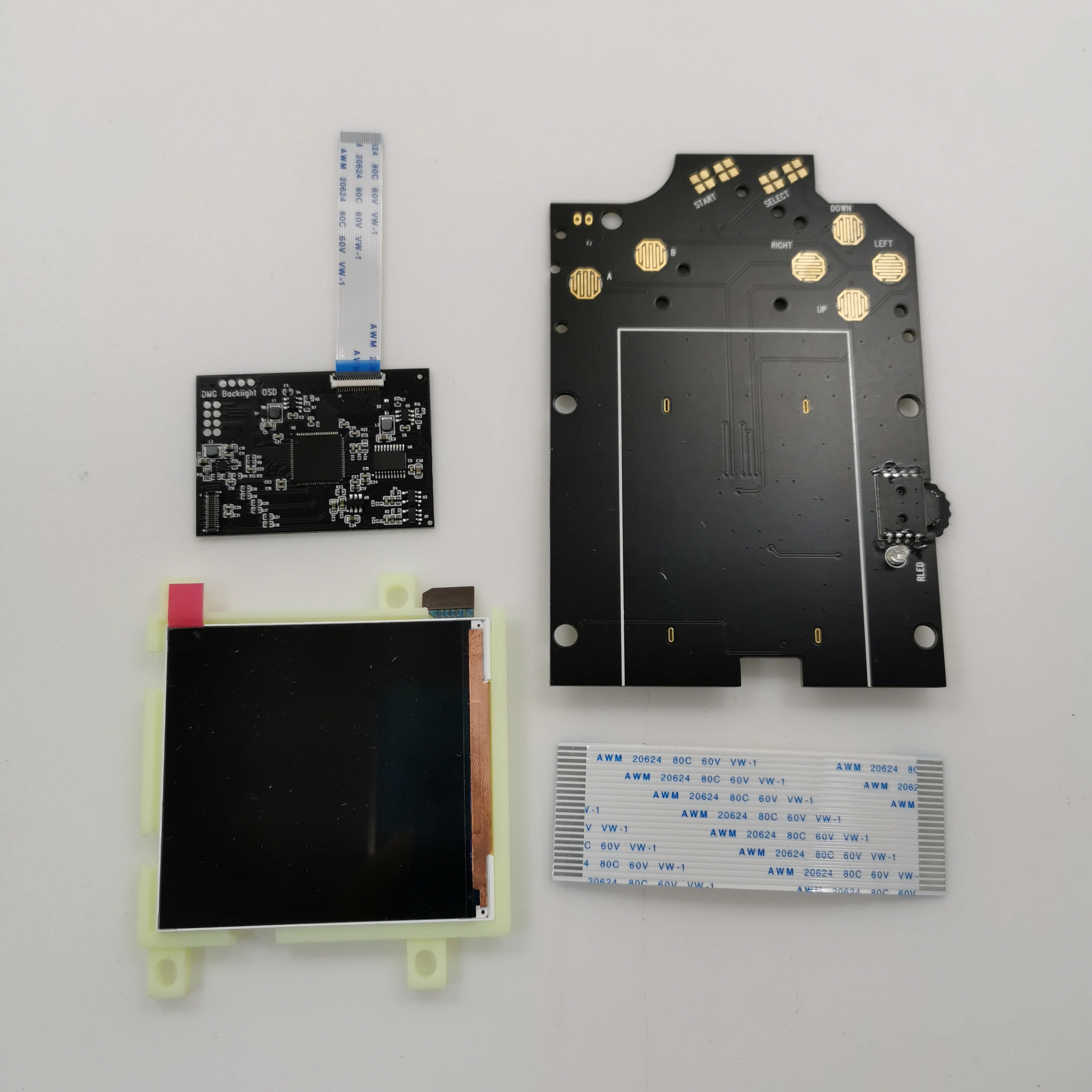 Цветной экран «сделай сам», объектив OSD R IPS, большой ЖК-дисплей высокого разрешения iPS, комплект подсветки для консоли GameBoy DMG GB, ЖК-дисплей IPS DMG