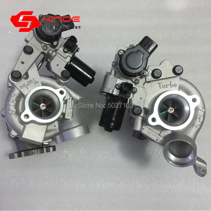 

Susirick twin turbo 17201-51021 17201-51020 and 17208-51011 17208-51010 turbocharger For TOYOTA Land Cruiser 1VD engine two pcs